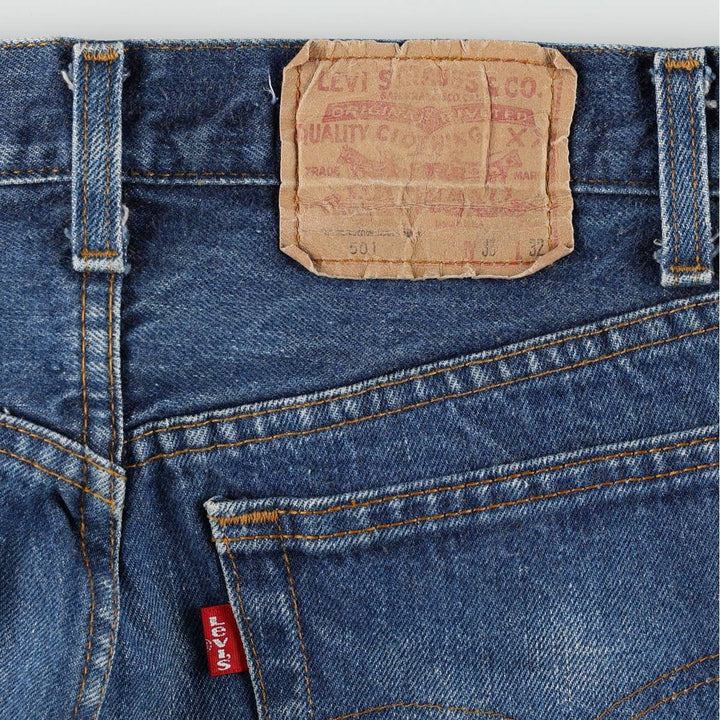 80'S Levi's 501-0000 Straight Denim Pants Made in USA Men's W30 Vintage unclear blue type Vintage Second Hand