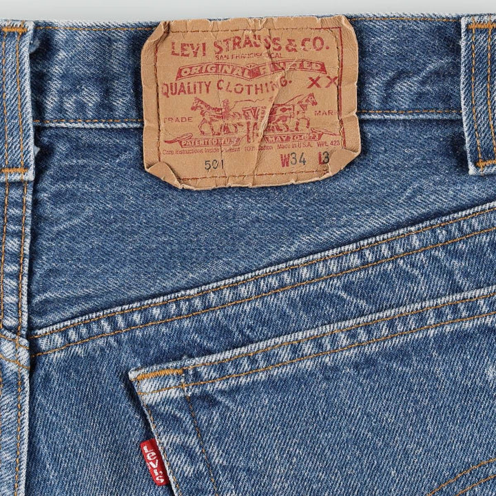80s-90'S Levi's 501-0000 Straight Denim Pants, Made in USA, Men's Size W31 (approx.), Vintage cotton blue type Vintage Second Hand