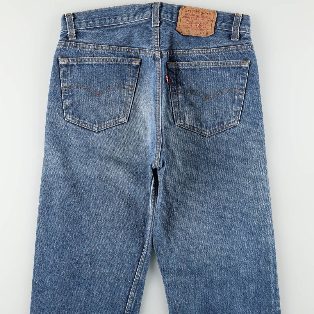 80s-90'S Levi's 501-0000 Straight Denim Pants, Made in USA, Men's Size W31 (approx.), Vintage cotton blue type Vintage Second Hand