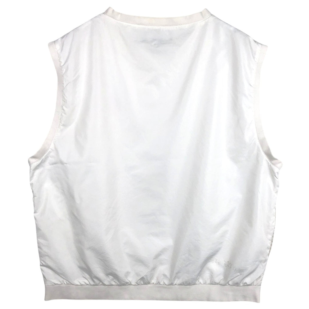 Ralph Lauren POLO GOLF V-neck warm-up vest, men's size XL equivalent. polyester white type Vintage Second Hand