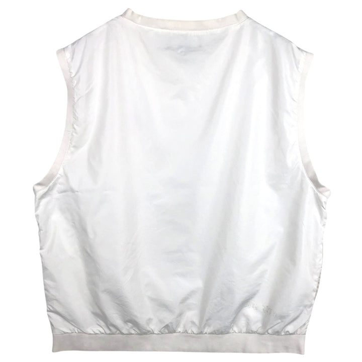 Ralph Lauren POLO GOLF V-neck warm-up vest, men's size XL equivalent. polyester white type Vintage Second Hand