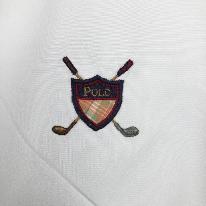 Ralph Lauren POLO GOLF V-neck warm-up vest, men's size XL equivalent. polyester white type Vintage Second Hand