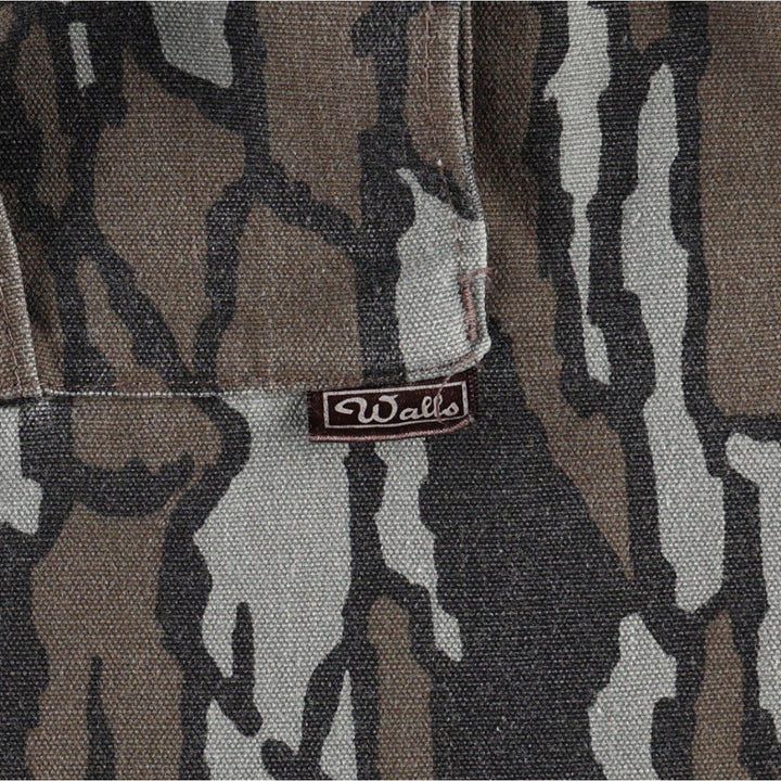 Walls Camouflage Pattern Treebark Camo Cargo Pants, Made in USA, Men's W36 (approx.) polyester brown type Vintage Second Hand