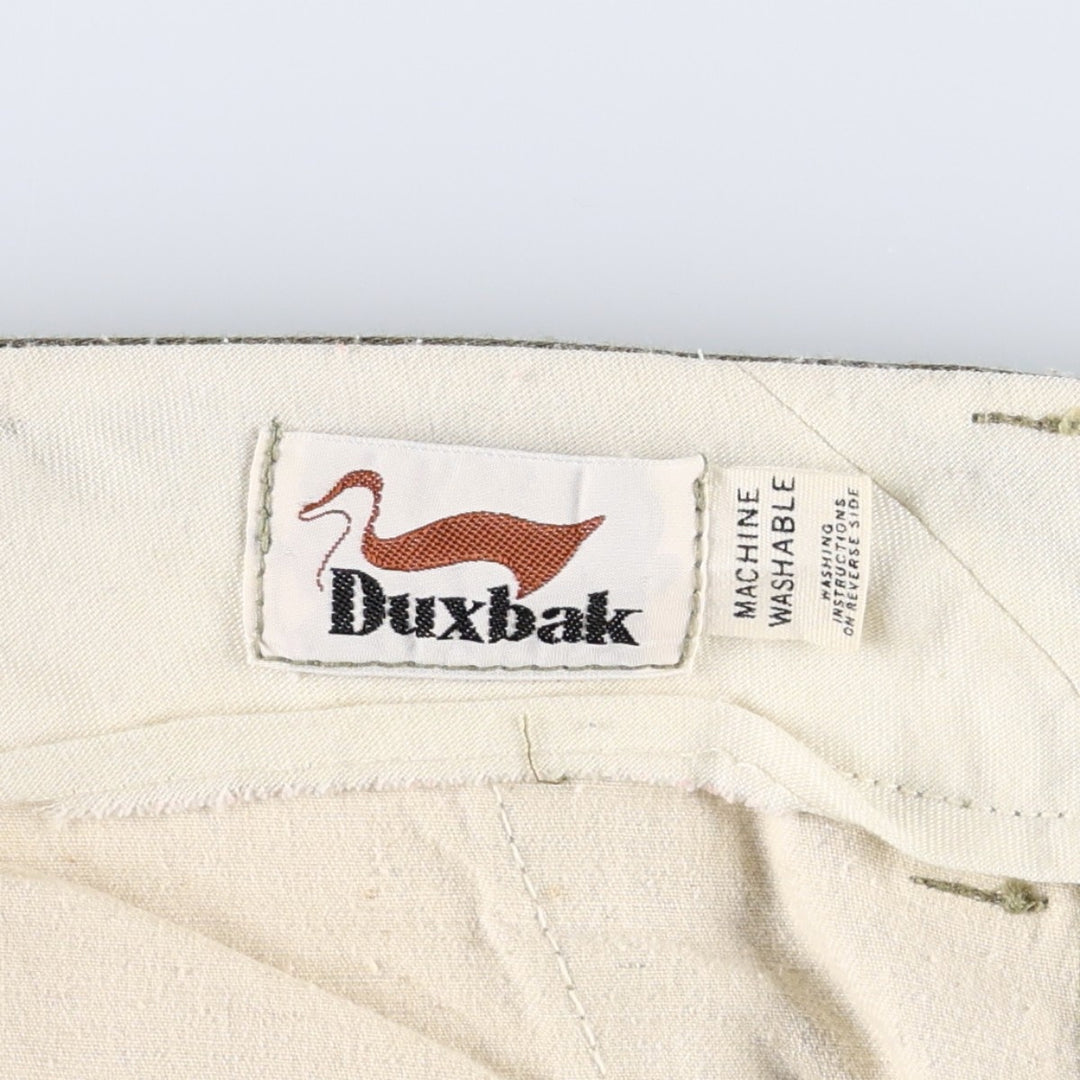 ~90'S Duxbak Hunting Pants, Men's W35 (approx.), Vintage unclear Khaki type Vintage Second Hand