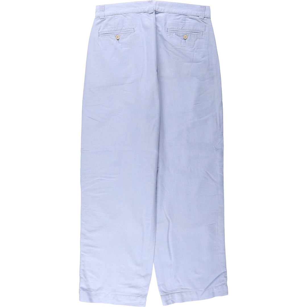Ralph Lauren POLO by Ralph Lauren cotton pants, men's size W33 (approx.) cotton Blue type light blue Vintage Second Hand