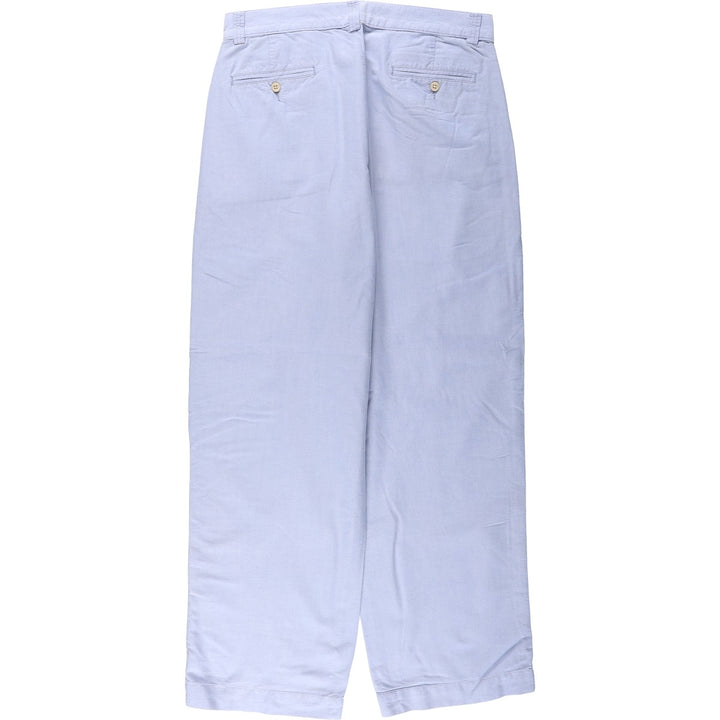Ralph Lauren POLO by Ralph Lauren cotton pants, men's size W33 (approx.) cotton Blue type light blue Vintage Second Hand