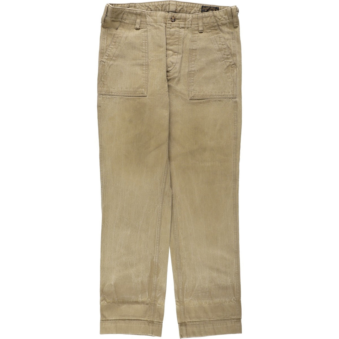Filson military baker pants, men's size W35 (approx.), vintage. cotton Khaki type beige Vintage Second Hand
