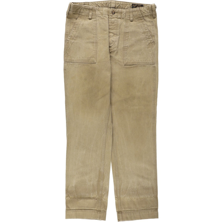 Filson military baker pants, men's size W35 (approx.), vintage. cotton Khaki type beige Vintage Second Hand