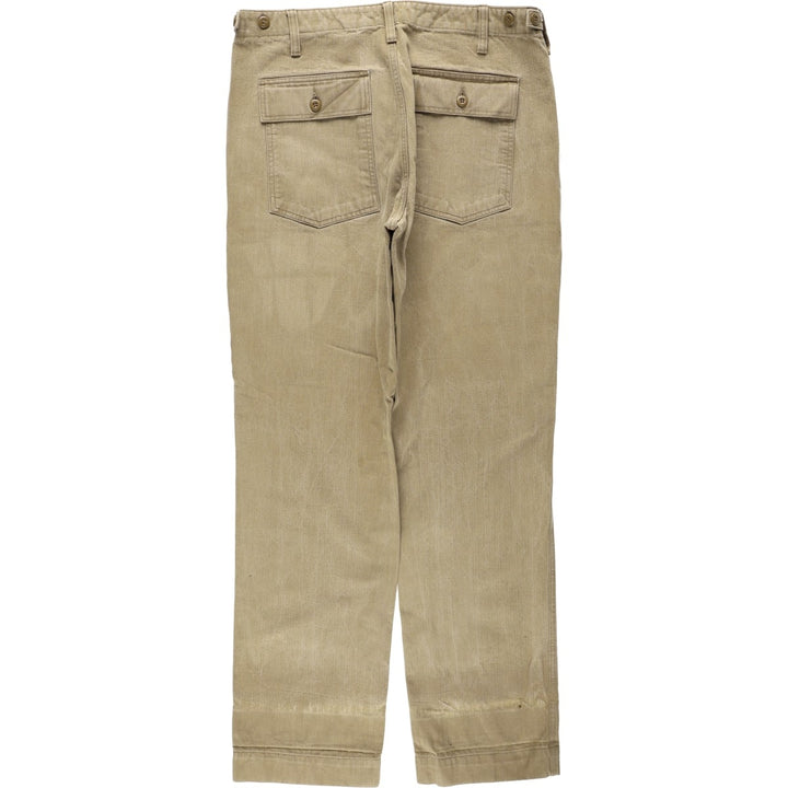 Filson military baker pants, men's size W35 (approx.), vintage. cotton Khaki type beige Vintage Second Hand