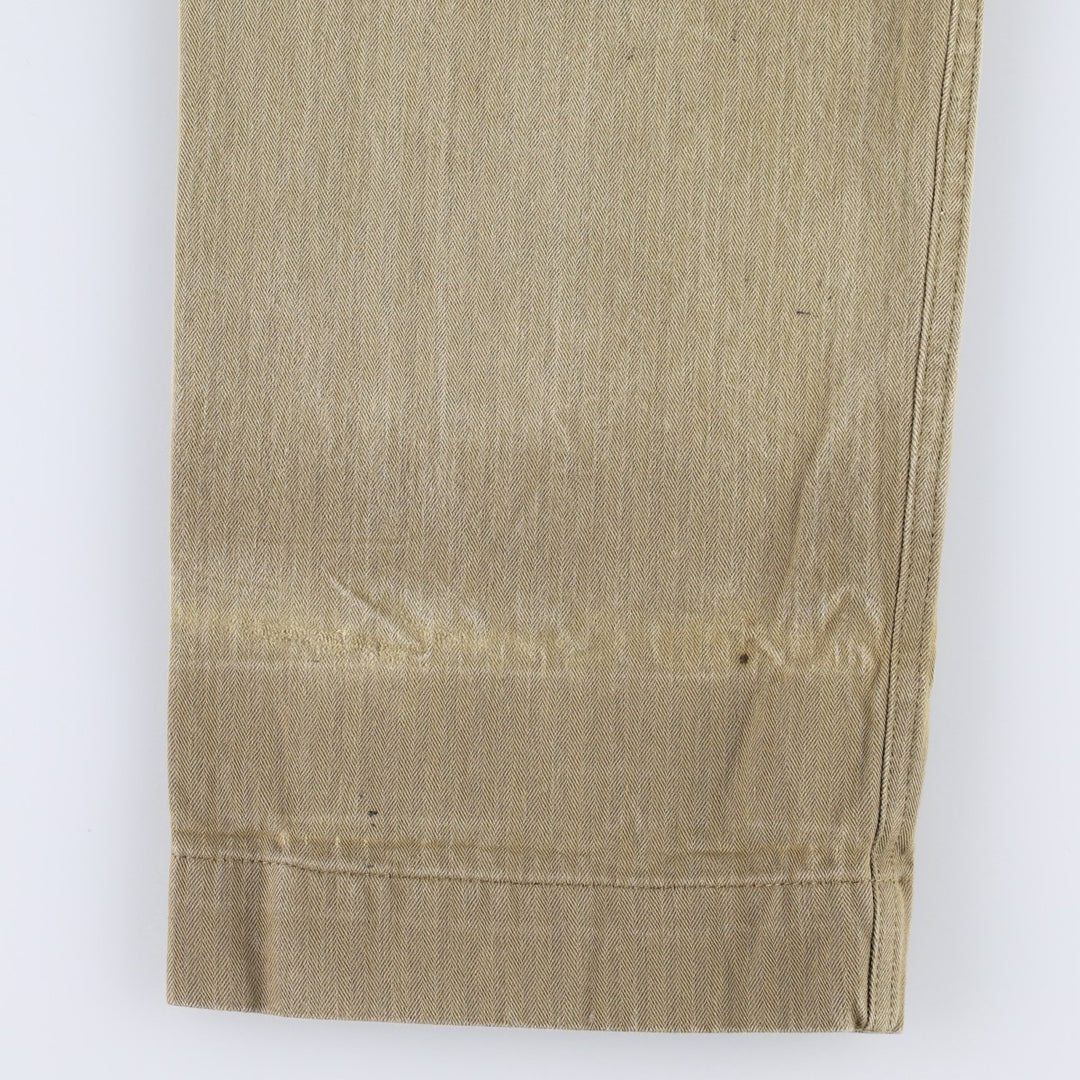 Filson military baker pants, men's size W35 (approx.), vintage. cotton Khaki type beige Vintage Second Hand