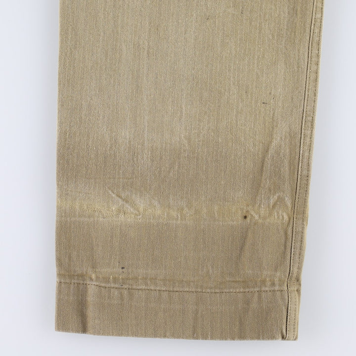 Filson military baker pants, men's size W35 (approx.), vintage. cotton Khaki type beige Vintage Second Hand