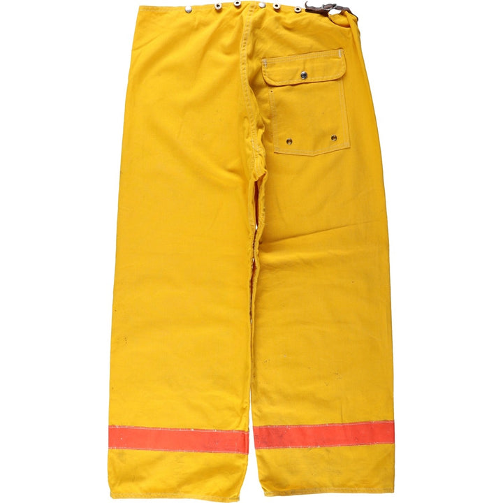 LION Suede Double Knee Long Pants, Made in USA, Men's W37 (approx.) others yellow type Vintage Second Hand