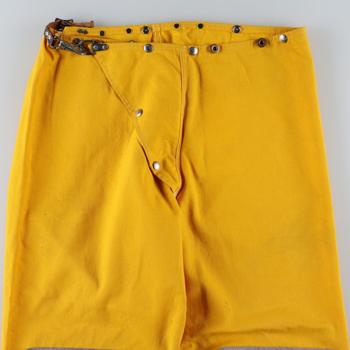 LION Suede Double Knee Long Pants, Made in USA, Men's W37 (approx.) others yellow type Vintage Second Hand