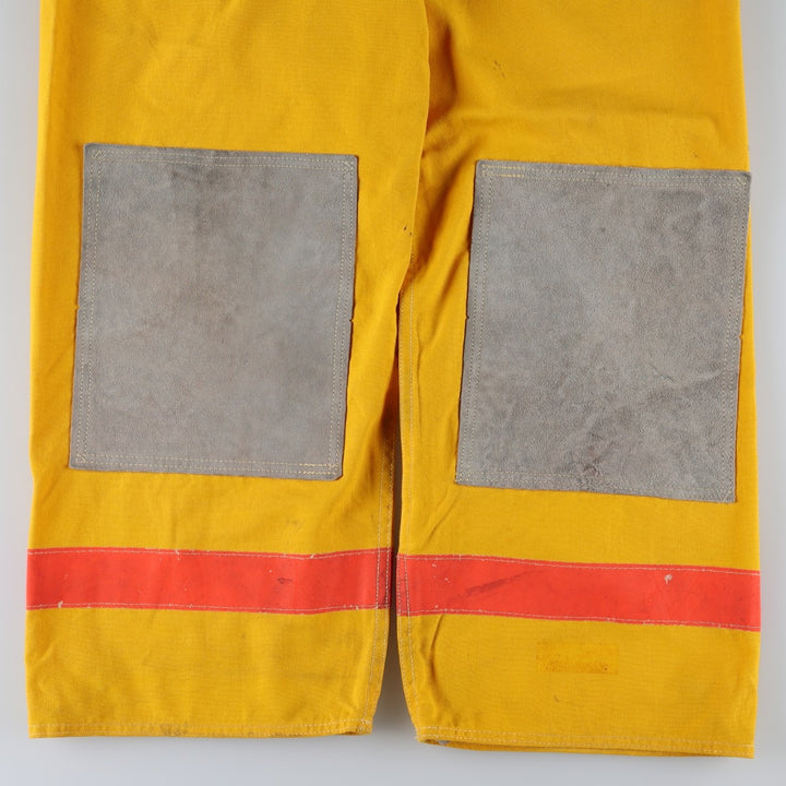 LION Suede Double Knee Long Pants, Made in USA, Men's W37 (approx.) others yellow type Vintage Second Hand