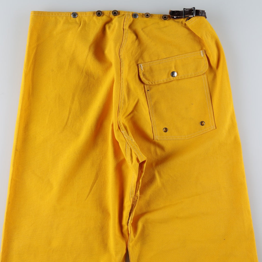 LION Suede Double Knee Long Pants, Made in USA, Men's W37 (approx.) others yellow type Vintage Second Hand