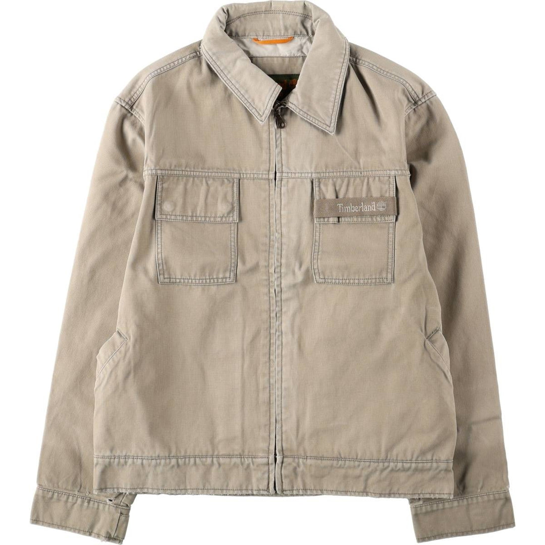 1990'S Timberland Weathergear Duck Work Jacket, Men's Size S (approx.), Vintage cotton Beige type Vintage Second Hand