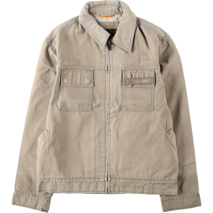 1990'S Timberland Weathergear Duck Work Jacket, Men's Size S (approx.), Vintage cotton Beige type Vintage Second Hand