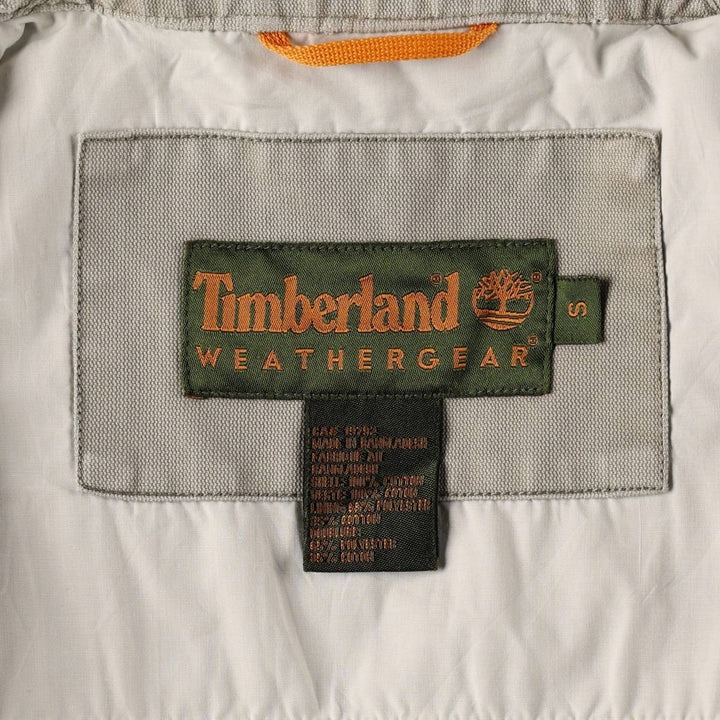 1990'S Timberland Weathergear Duck Work Jacket, Men's Size S (approx.), Vintage cotton Beige type Vintage Second Hand
