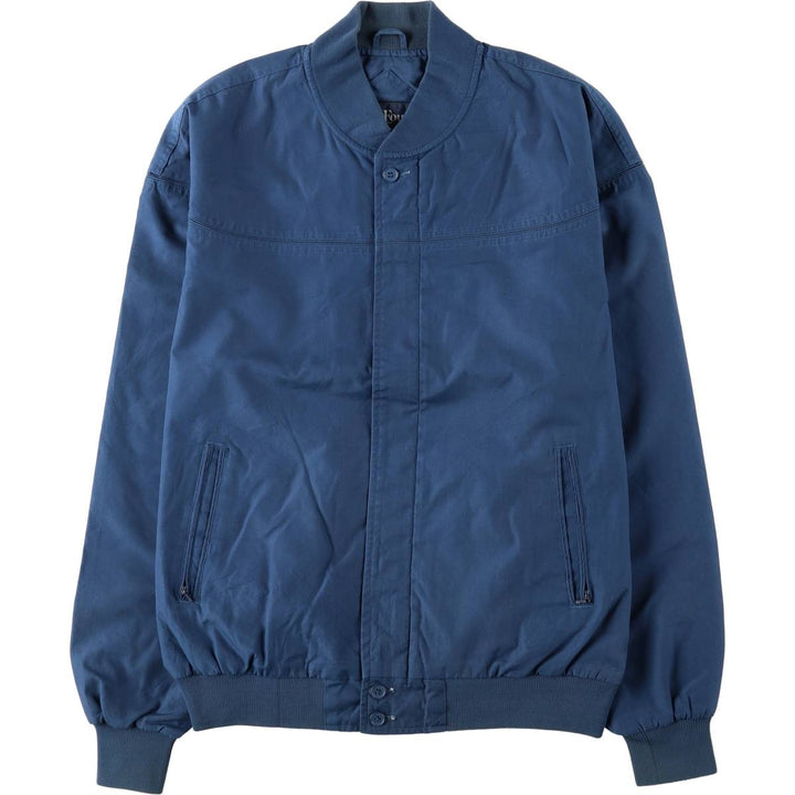 Par Four Derby Jacket, Cup Shoulder Jacket, Men's Size L polyester navy blue type Vintage Second Hand