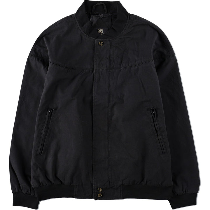 90s~00'S HABAND Derby Jacket Cup Shoulder Jacket Men's XL unclear black type Vintage Second Hand