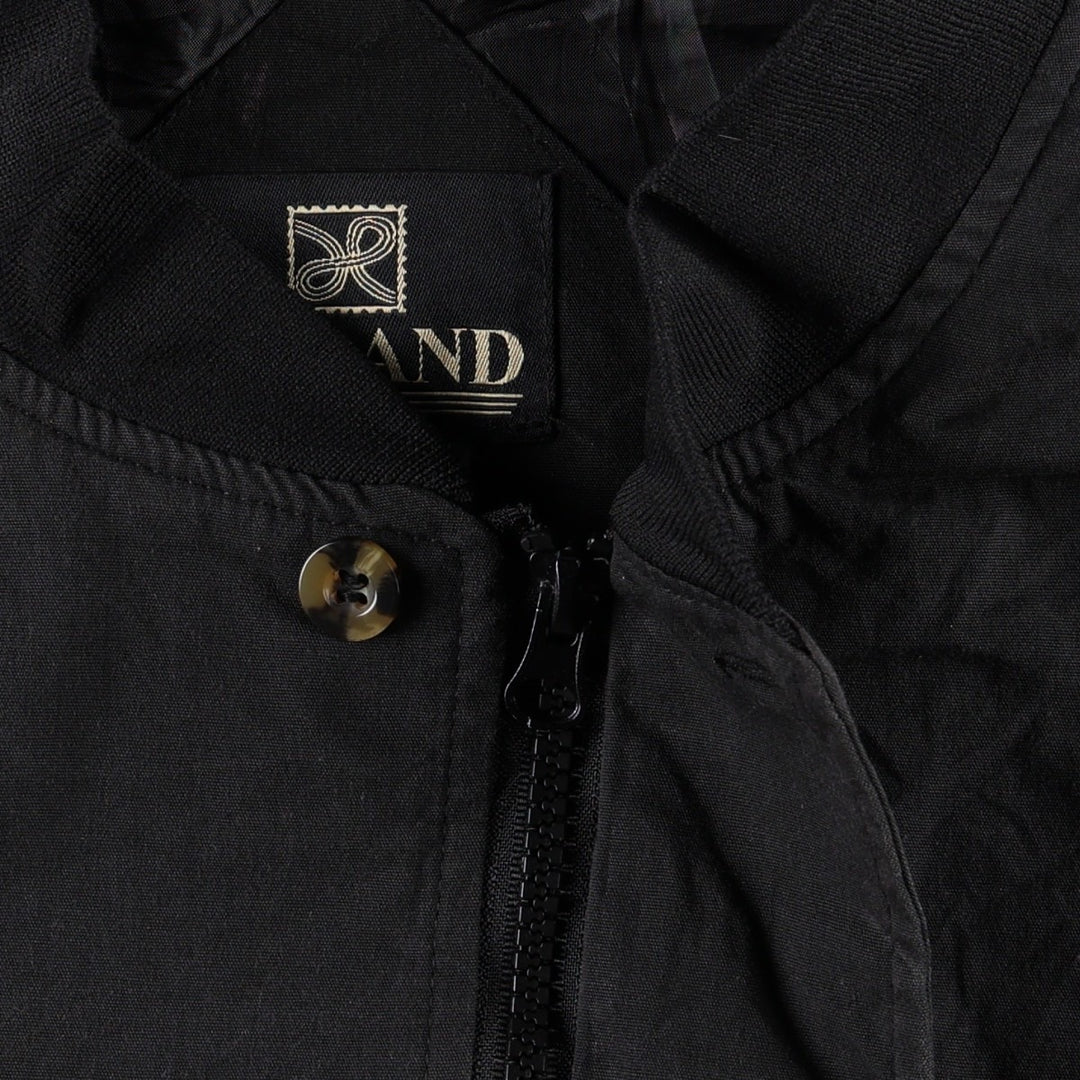 90s~00'S HABAND Derby Jacket Cup Shoulder Jacket Men's XL unclear black type Vintage Second Hand