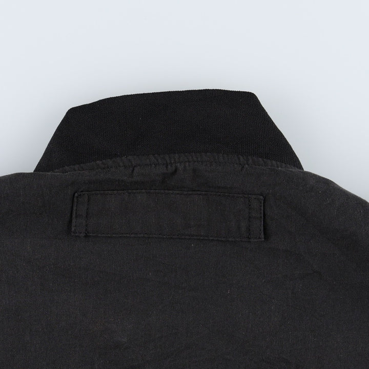 90s~00'S HABAND Derby Jacket Cup Shoulder Jacket Men's XL unclear black type Vintage Second Hand