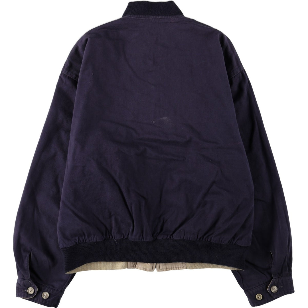 80s-90'S Lands' End Reversible Cotton Blouson, Men's Size M (approx.), Vintage cotton Beige type Vintage Second Hand