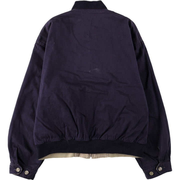 80s-90'S Lands' End Reversible Cotton Blouson, Men's Size M (approx.), Vintage cotton Beige type Vintage Second Hand