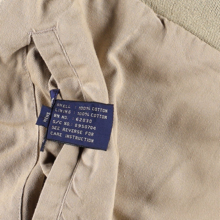 80s-90'S Lands' End Reversible Cotton Blouson, Men's Size M (approx.), Vintage cotton Beige type Vintage Second Hand