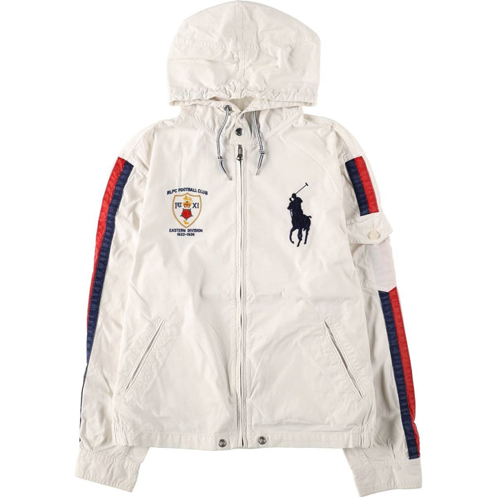 Ralph Lauren POLO by Ralph Lauren Big Pony Cotton Hoodie, Men's Size L (approx.) cotton white type Vintage Second Hand