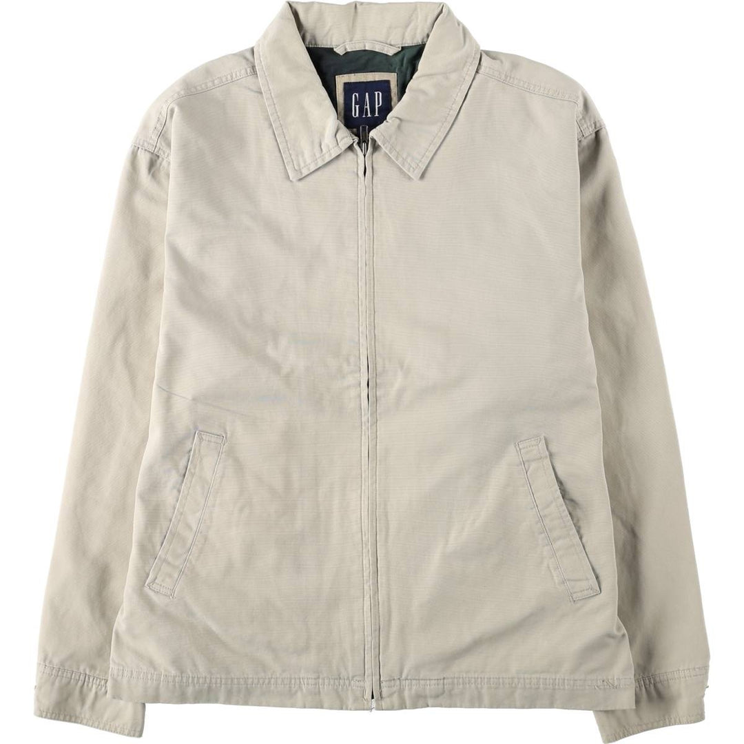 90'S GAP (Old GAP) Collared Cotton Jacket, Men's Size M (approx.) cotton Beige type Vintage Second Hand