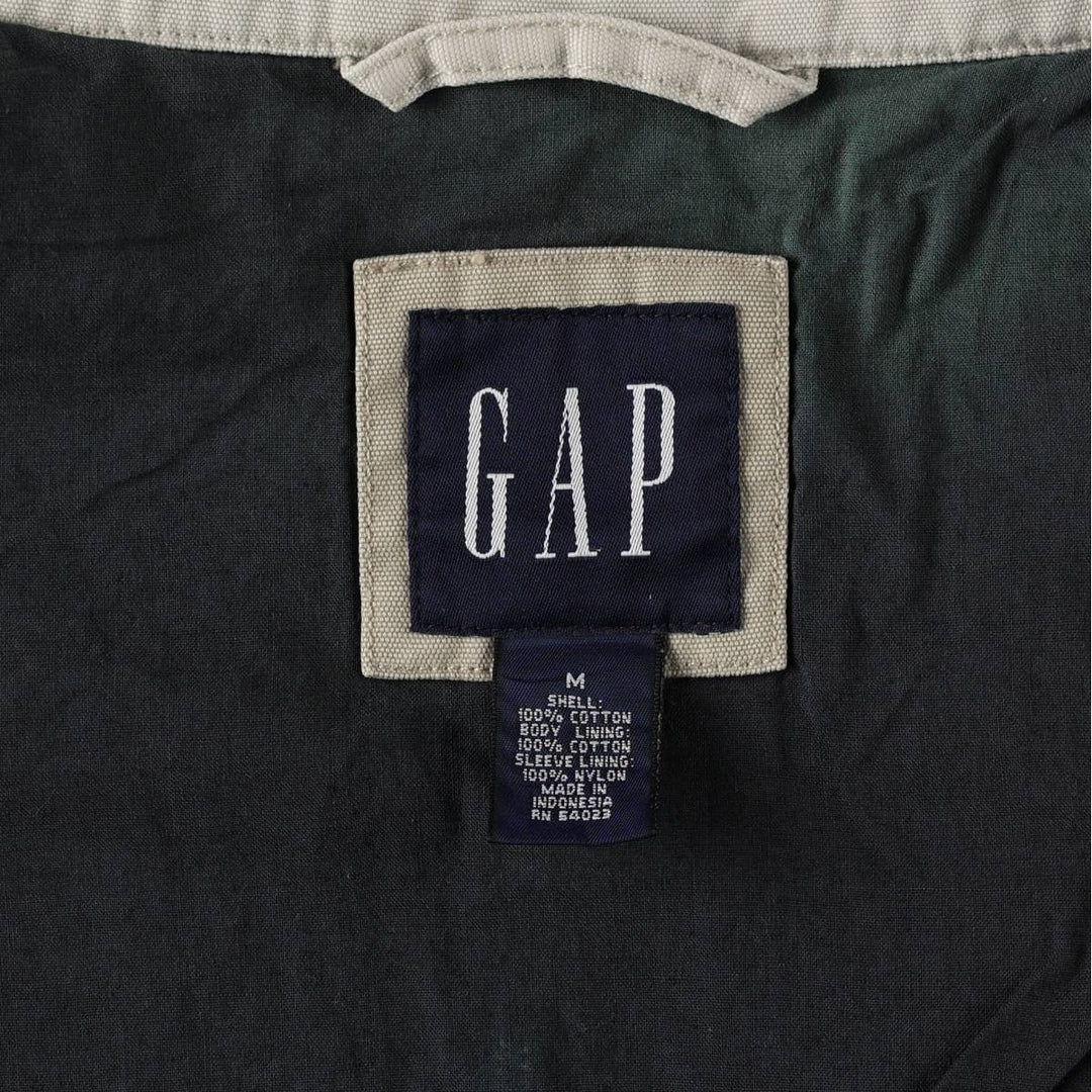 90'S GAP (Old GAP) Collared Cotton Jacket, Men's Size M (approx.) cotton Beige type Vintage Second Hand
