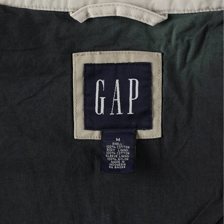90'S GAP (Old GAP) Collared Cotton Jacket, Men's Size M (approx.) cotton Beige type Vintage Second Hand