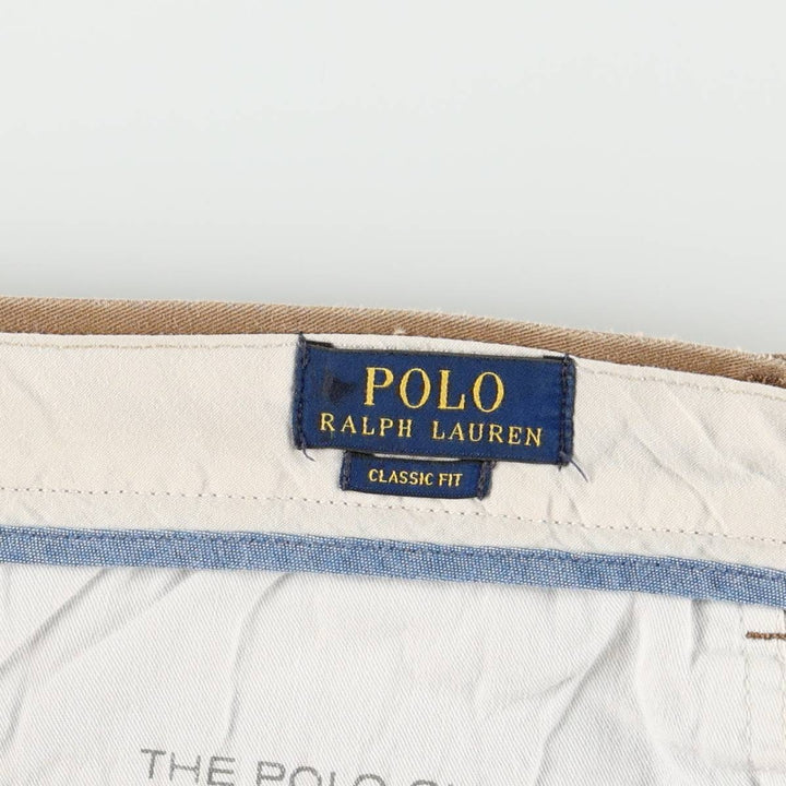Ralph Lauren POLO RALPH LAUREN Classic Fit Chino Pants, Men's, Size W36 cotton Khaki type brown Vintage Second Hand