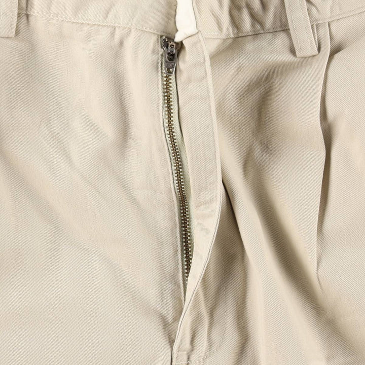 Ralph Lauren POLO by Ralph Lauren HAMMOND PANT, two-pleat chino pants, men's w36 equivalent cotton Beige type Vintage Second Hand