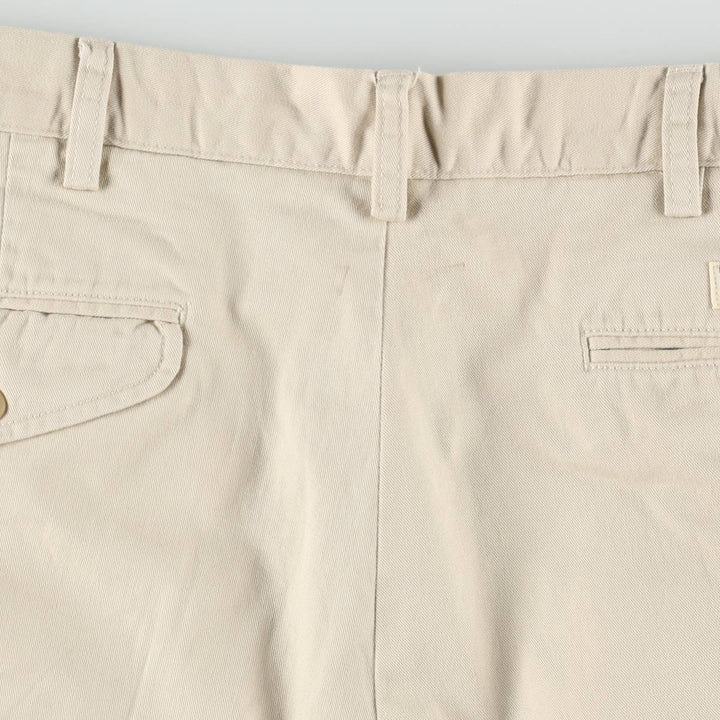 Ralph Lauren POLO by Ralph Lauren HAMMOND PANT, two-pleat chino pants, men's w36 equivalent cotton Beige type Vintage Second Hand