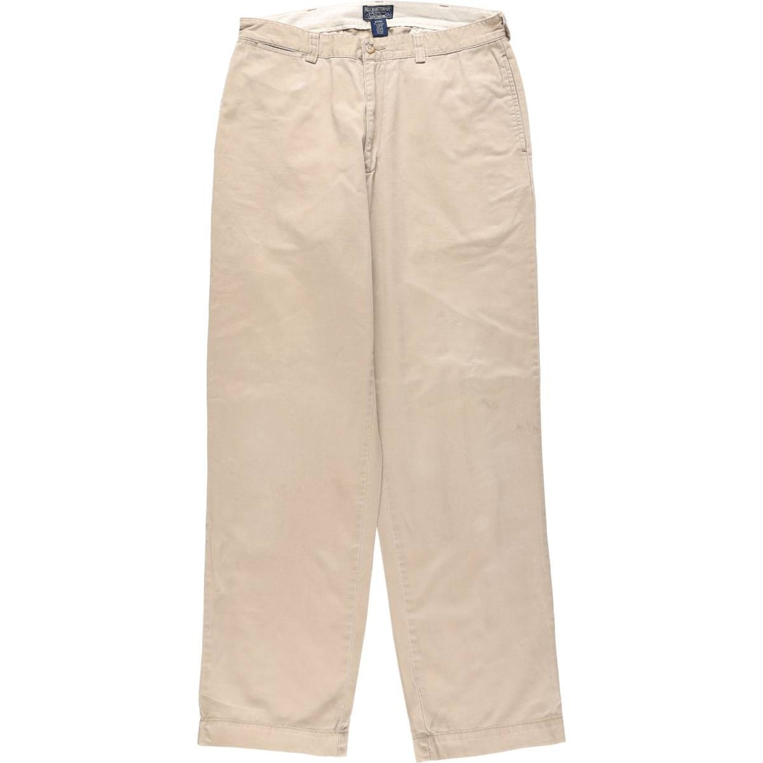 2000'S Ralph Lauren POLO JEANS COMPANY Chino Pants, Men's Size W34 (approx.) cotton Beige type Vintage Second Hand