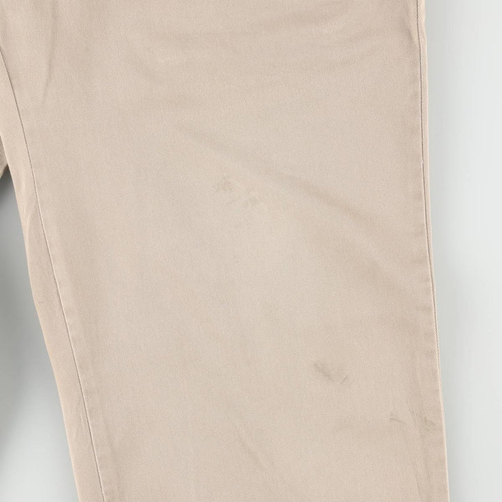 2000'S Ralph Lauren POLO JEANS COMPANY Chino Pants, Men's Size W34 (approx.) cotton Beige type Vintage Second Hand