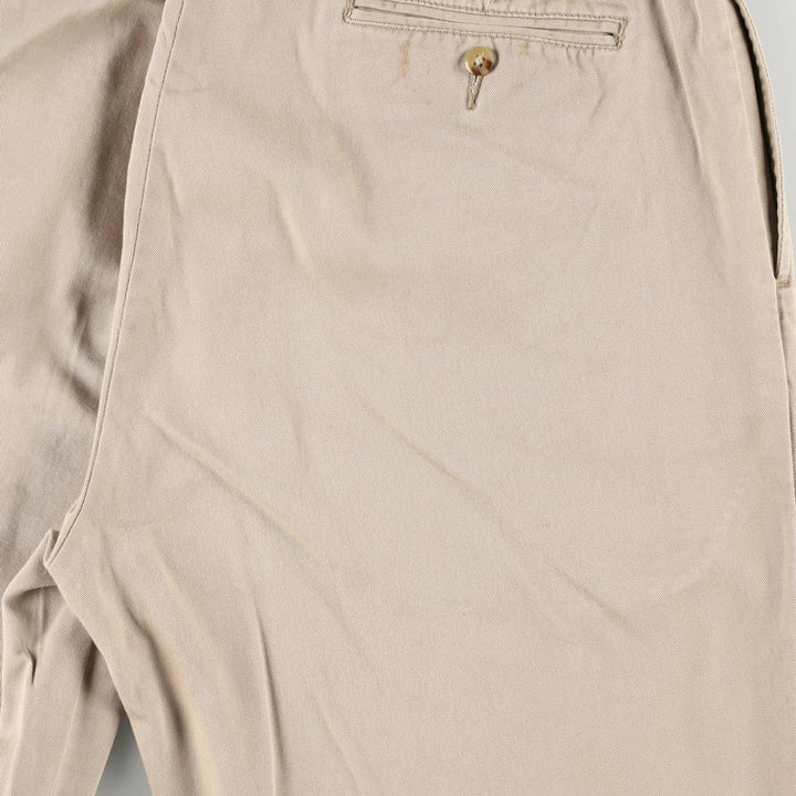 2000'S Ralph Lauren POLO JEANS COMPANY Chino Pants, Men's Size W34 (approx.) cotton Beige type Vintage Second Hand