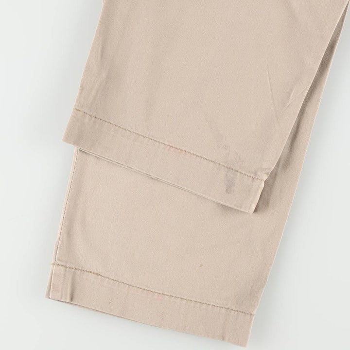 2000'S Ralph Lauren POLO JEANS COMPANY Chino Pants, Men's Size W34 (approx.) cotton Beige type Vintage Second Hand