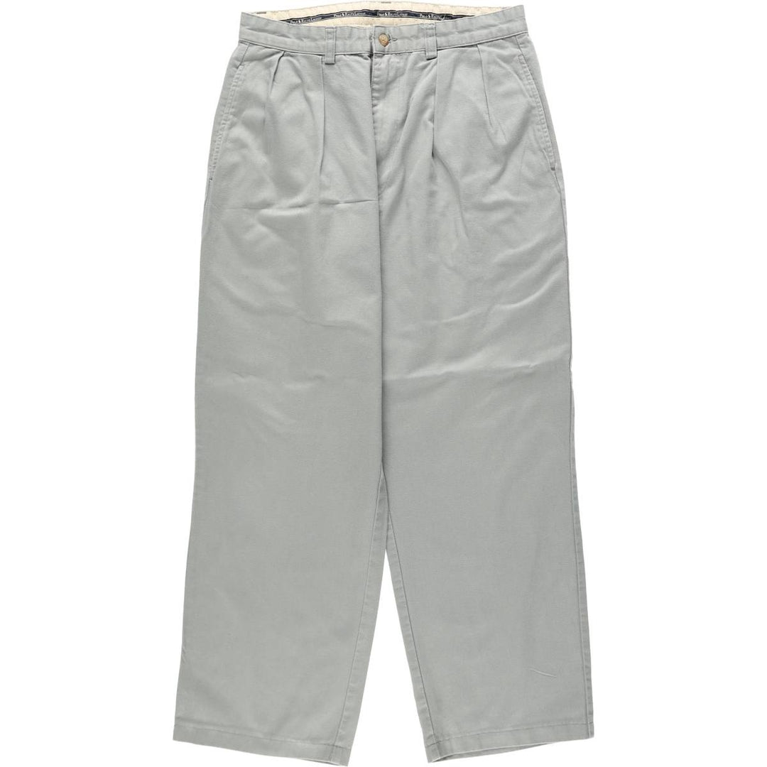 Ralph Lauren POLO RALPH LAUREN ANDREW PANT Two-pleat chino pants Men's size W30 cotton gray type Vintage Second Hand