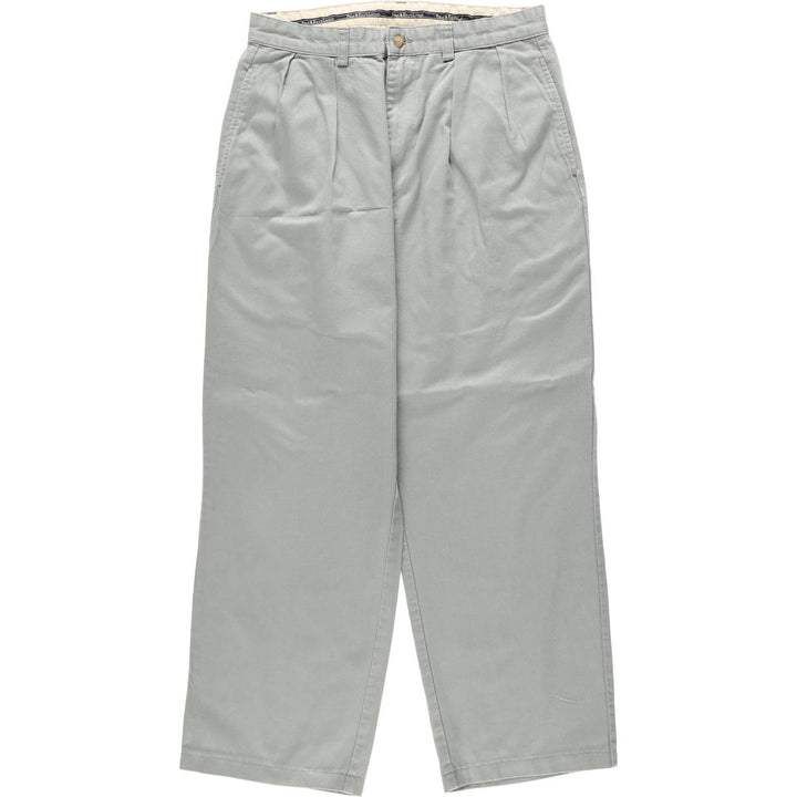 Ralph Lauren POLO RALPH LAUREN ANDREW PANT Two-pleat chino pants Men's size W30 cotton gray type Vintage Second Hand