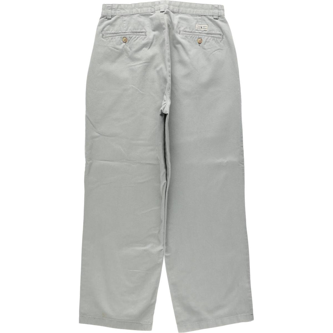 Ralph Lauren POLO RALPH LAUREN ANDREW PANT Two-pleat chino pants Men's size W30 cotton gray type Vintage Second Hand