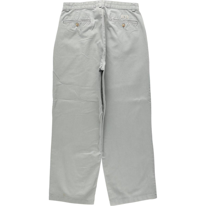 Ralph Lauren POLO RALPH LAUREN ANDREW PANT Two-pleat chino pants Men's size W30 cotton gray type Vintage Second Hand