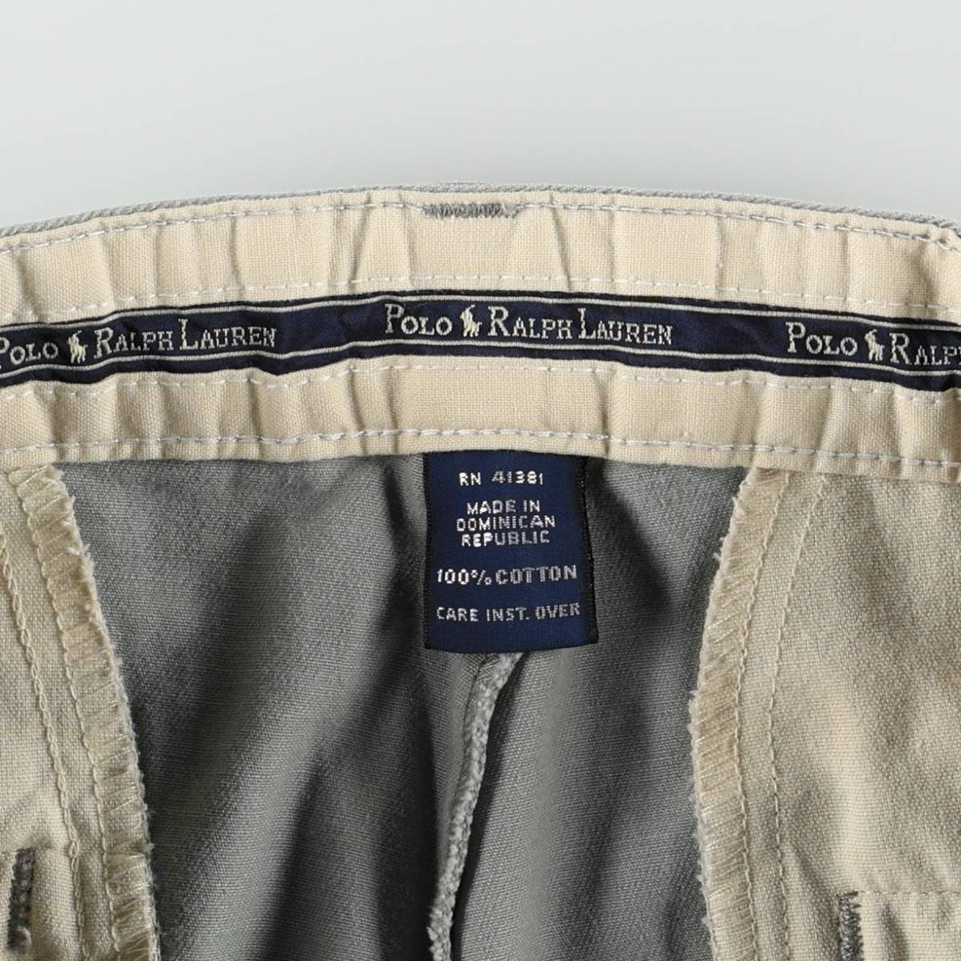 Ralph Lauren POLO RALPH LAUREN ANDREW PANT Two-pleat chino pants Men's size W30 cotton gray type Vintage Second Hand