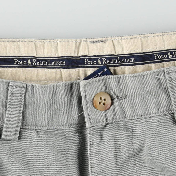 Ralph Lauren POLO RALPH LAUREN ANDREW PANT Two-pleat chino pants Men's size W30 cotton gray type Vintage Second Hand