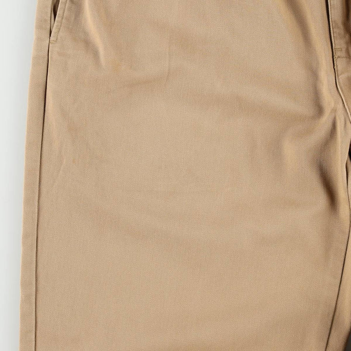Ralph Lauren POLO by Ralph Lauren ANDREW PANT, two-pleat chino pants, men's, W32 equivalent cotton beige type brown Vintage Second Hand