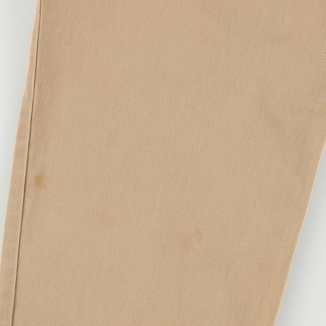 Ralph Lauren POLO by Ralph Lauren ANDREW PANT, two-pleat chino pants, men's, W32 equivalent cotton beige type brown Vintage Second Hand