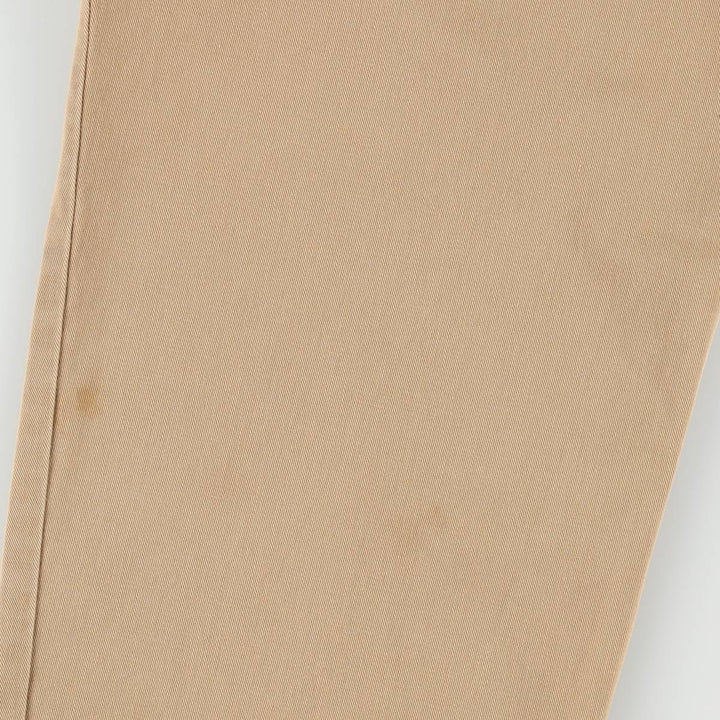 Ralph Lauren POLO by Ralph Lauren ANDREW PANT, two-pleat chino pants, men's, W32 equivalent cotton beige type brown Vintage Second Hand