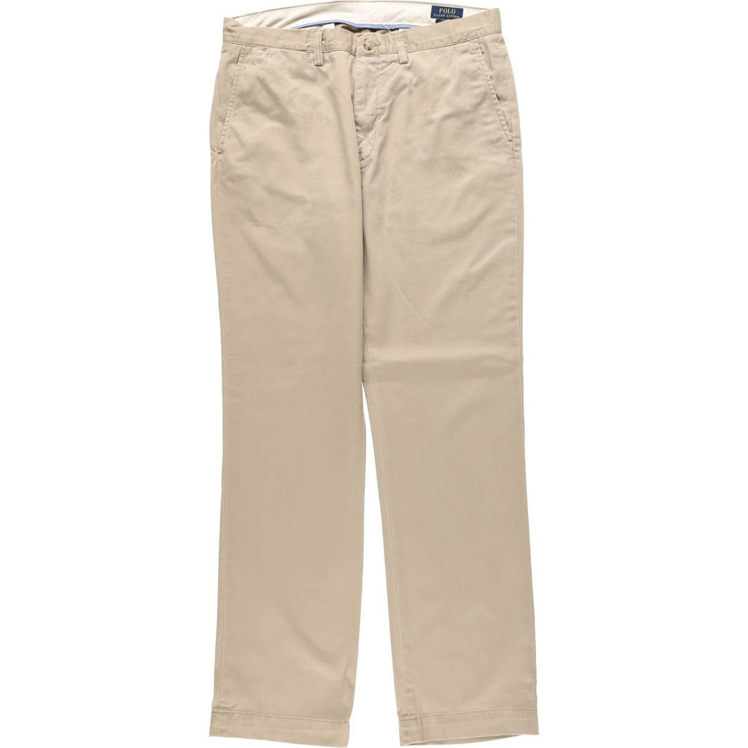 Ralph Lauren POLO RALPH LAUREN CLASSIC FIT Chino Pants, Men's W35 (approx.) cotton Khaki type beige Vintage Second Hand